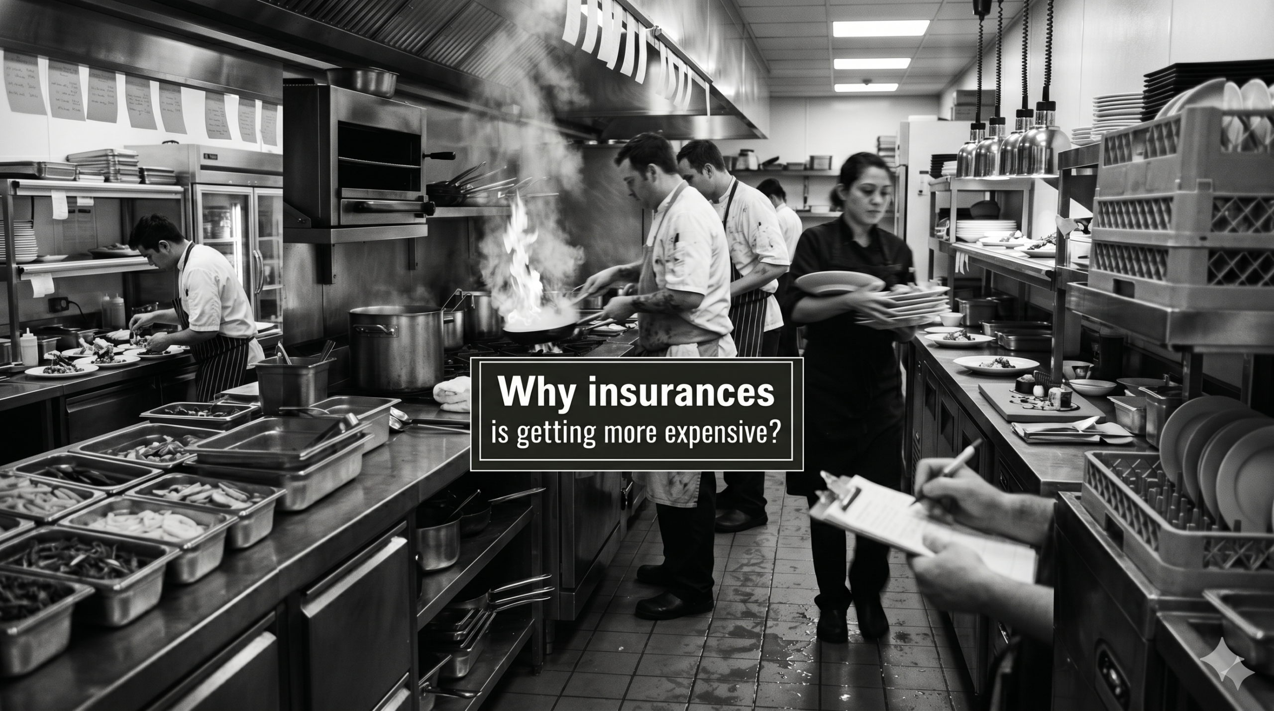 Busy restaurant kitchen showing operational and employee risk