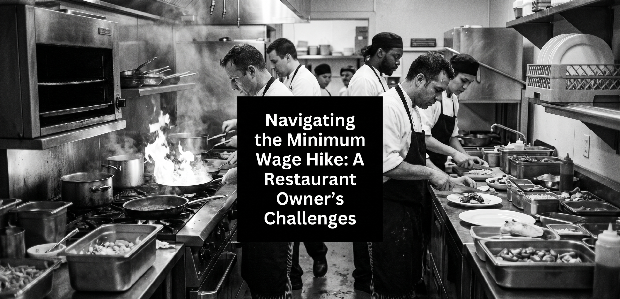 Busy restaurant kitchen showing staffing pressure and injury risk