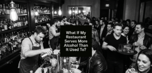 Busy restaurant bar showing higher alcohol-service exposure