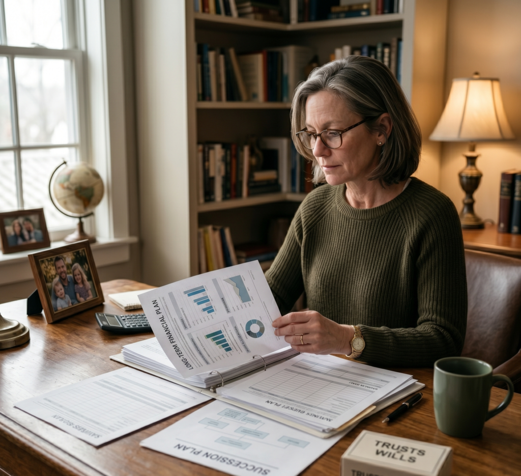 Adult considering long-term whole life insurance planning