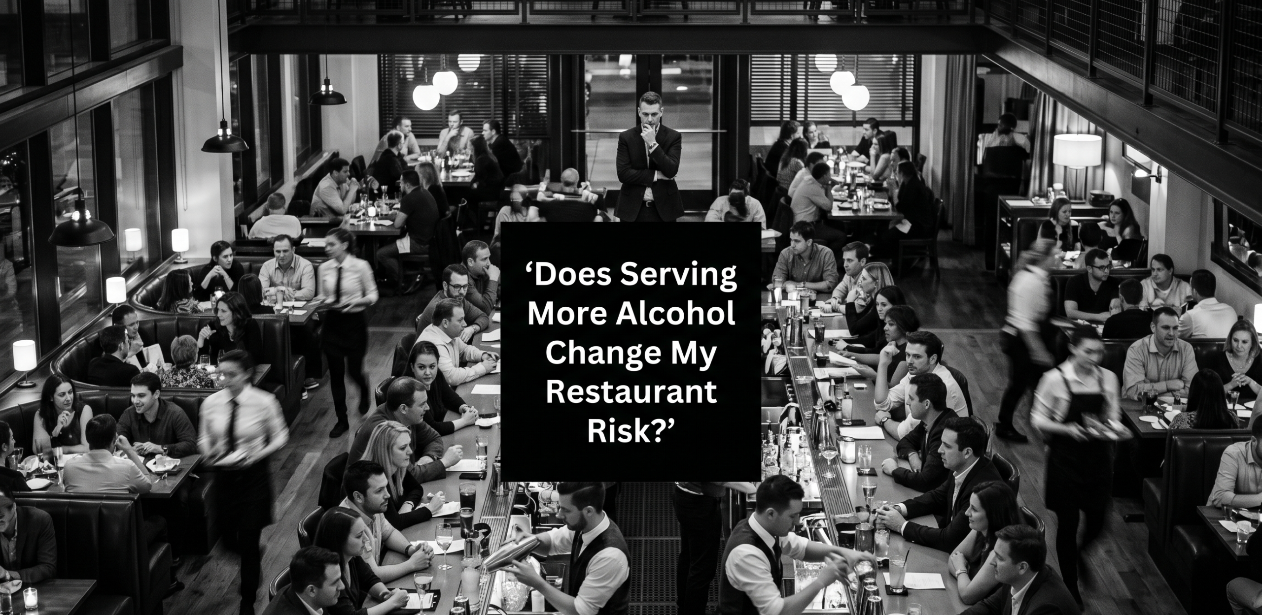 Busy restaurant bar showing guest behavior and service pressure