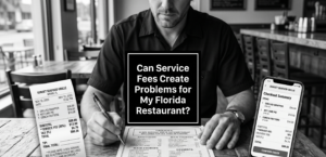 Restaurant owner checking consistency between menu, website, and receipt charges