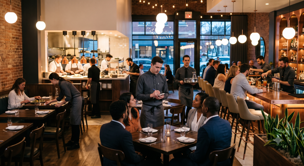 Florida restaurant showing customer traffic and layered business risk