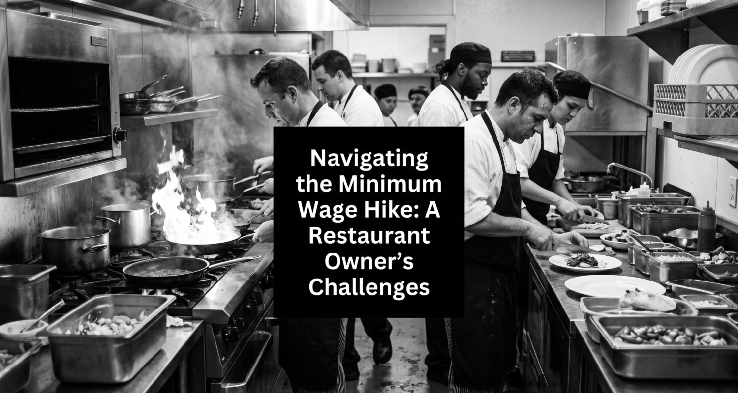 Busy restaurant kitchen showing staffing pressure and injury risk